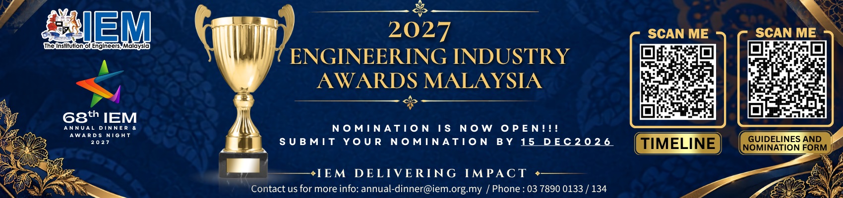 Call for Nomination - 2027 Engineering Industry Awards Malaysia